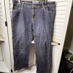 Vintage Old Navy Blue‎ Jean Capris Women's Size 10 Stretch Mid-Rise Y2K EUC